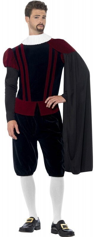 Smiffy's Prince Henry II men's costume red/blue