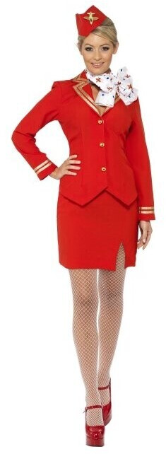 Smiffy's Red Airline stewardess costume red