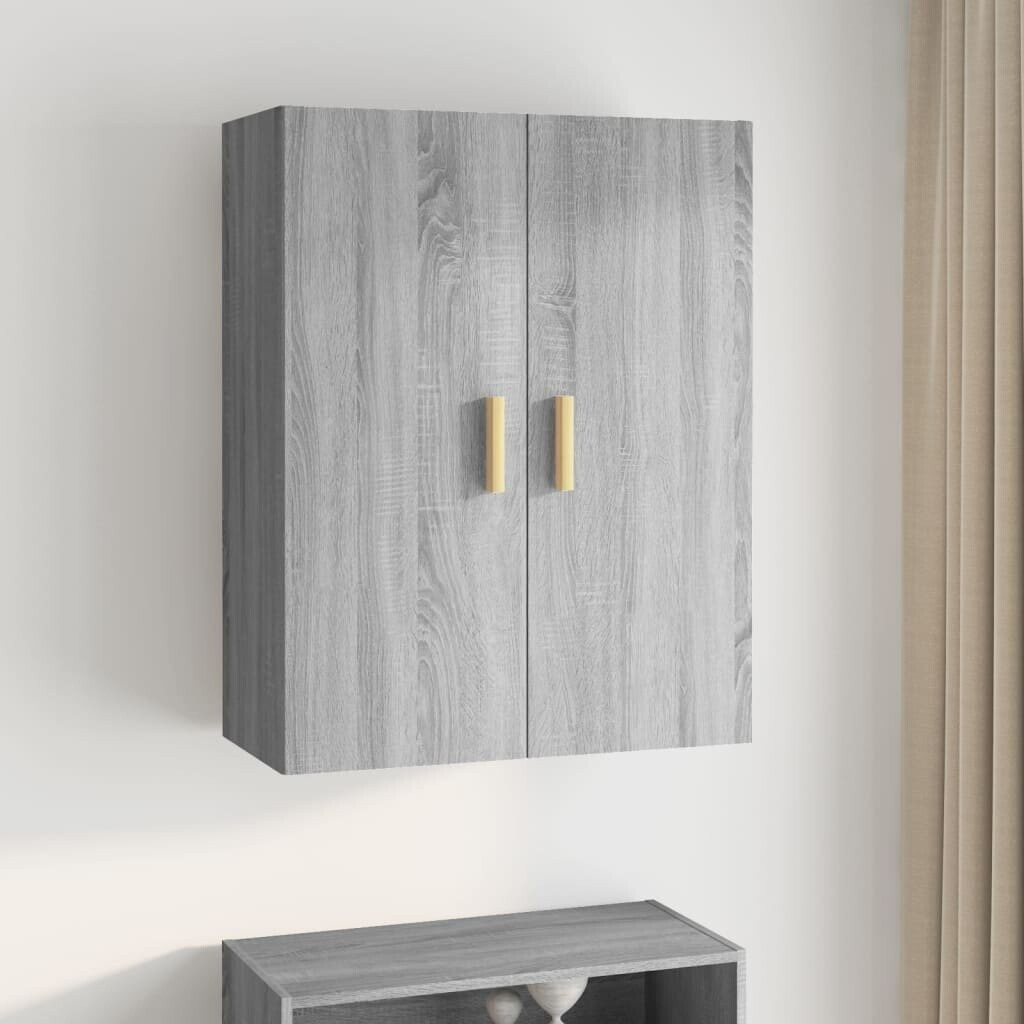 vidaXL Sideboard 69.5x34x90 cm high-gloss Sonoma grey (817382)