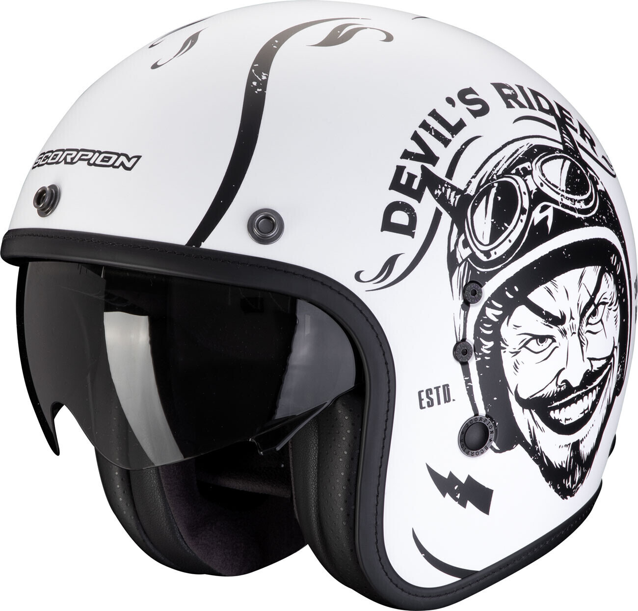 Scorpion Belfast Evo Romeo mat blanc/noir