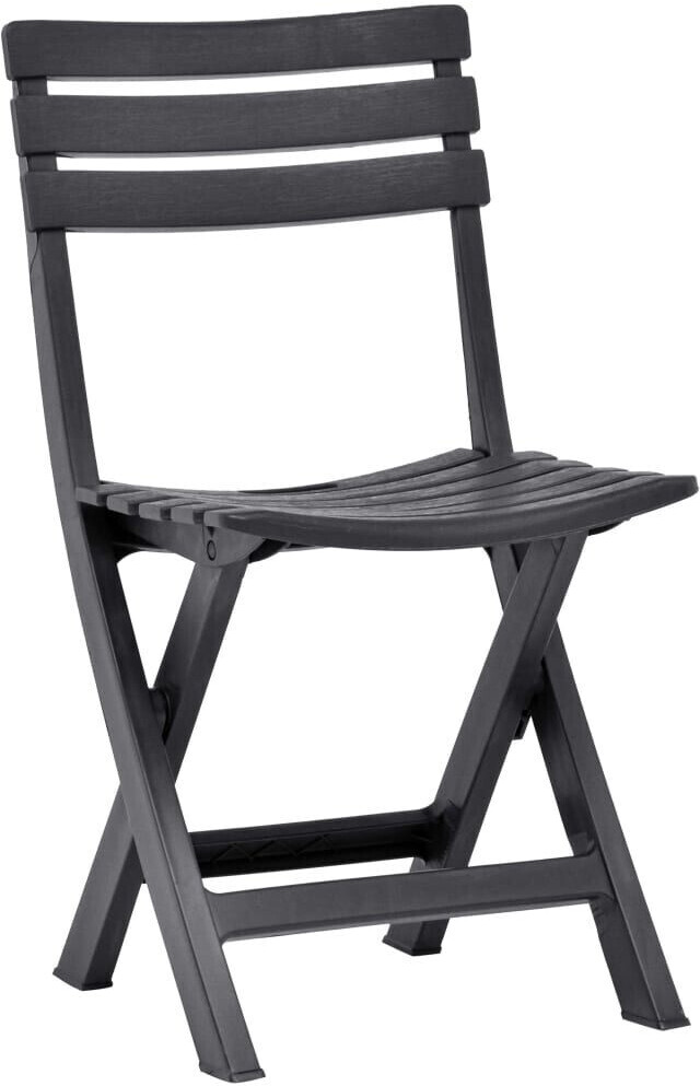 vidaXL Gartenstuhl 2er Set klappbar Kunststoff anthrazit (48787) ab 54
