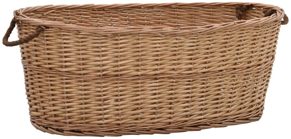 vidaXL Panier à bois de chauffage poignées de transport 88x57x34 cm