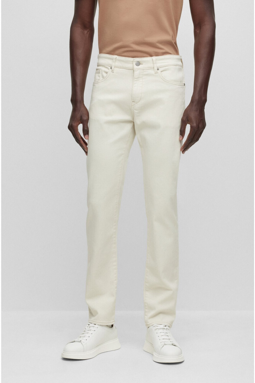 White hugo boss jeans top