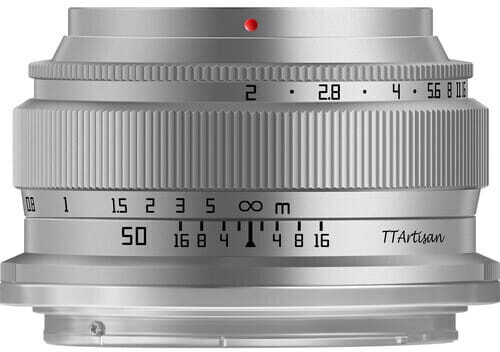 TTArtisan 50mm f2 Fujifilm X argent