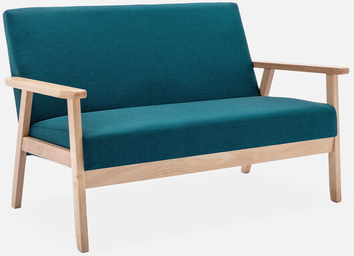 sweeek Isak single sofa petrol blue 114x69.5x73 cm petrol blue