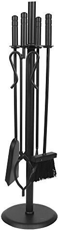 IMEX El Zorro Fireplace Set 4 Pieces Black (12011-N)