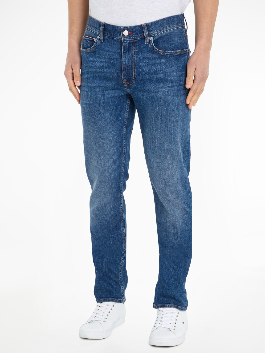 ab | bei Faded € Denton Straight Tommy Jeans Hilfiger 62,99 (MW0MW33945) Fitted mandall Preisvergleich indigo