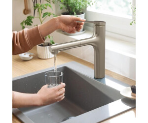 Hansgrohe Zesis M33 Einhebel-Küchenarmatur mit ausziehbarem Metall  