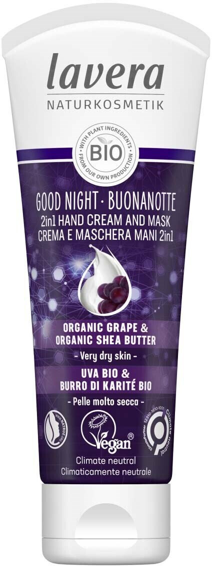 Photos - Other Cosmetics Lavera Good Night 2in1 Hand Cream and Mask  (75ml)