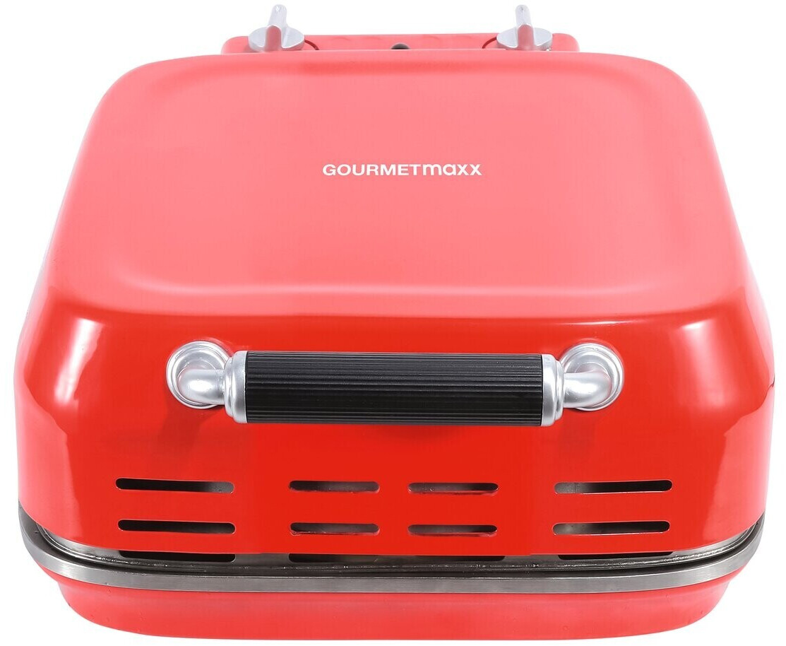 GOURMETmaxx Electric pizza oven including pizza stone - red