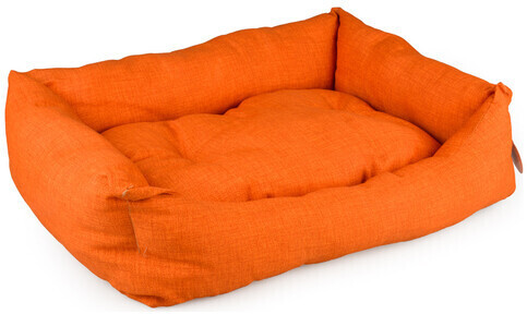 Duvo+ Rectangular bed Tangerine orange 85x70x20cm