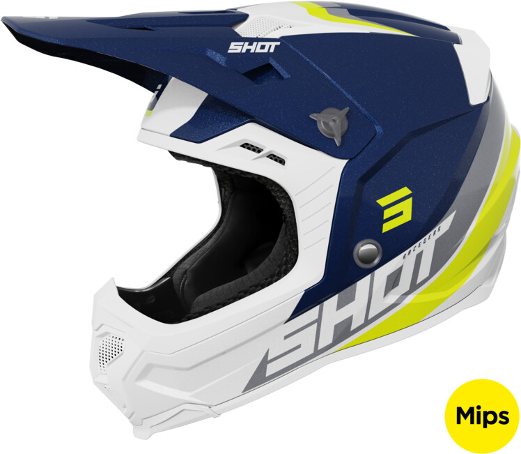 Shot Core Custom MX Helmet Blue Pearly