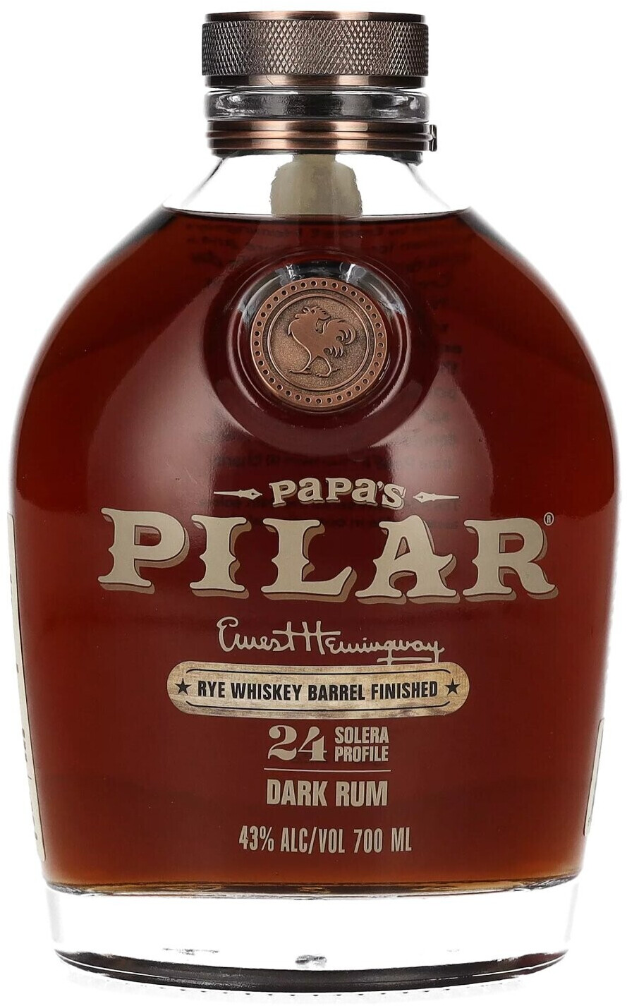 Papa's Pilar 24 Solera Profile Dark Rum Rye Whiskey Barrel Limited Release 0,7l 43%