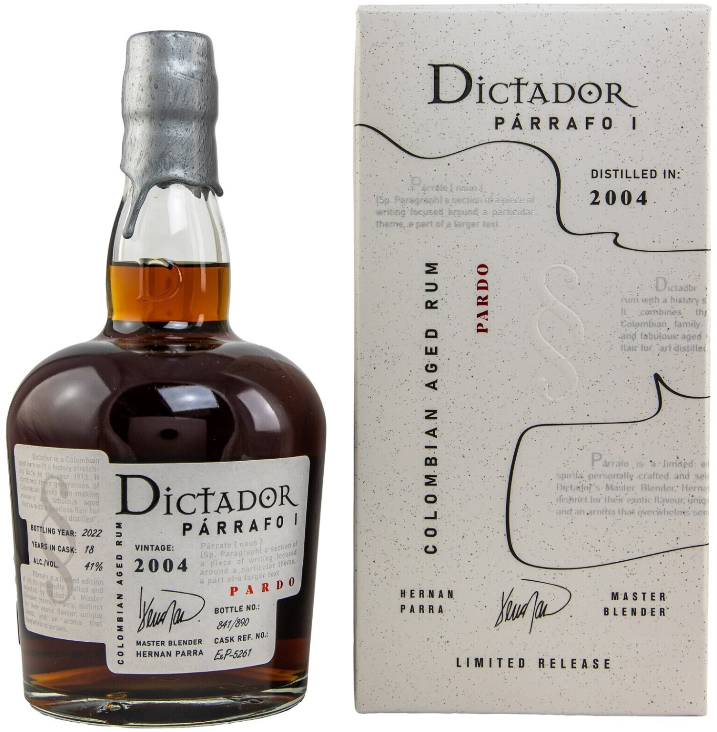 Dictador Parrafo 2004/2022 18 Jahre Pardo Single Port Cask 0.7l 41%
