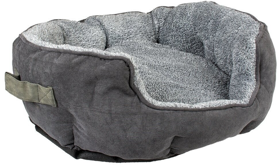 Duvo+ Bed Corduroy Ash oval