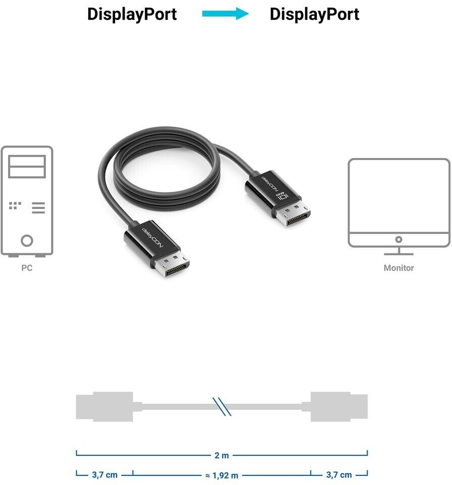 DIGITUS DisplayPort/DisplayPort Glasfaserkabel AK 3 Produktbild-Vorschau 6