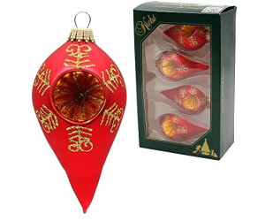 Dekohelden24 Lauschaer kerstboomversiering, boomballen geeist