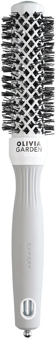 Photos - Comb Olivia Garden Expert Blowout Shine White & Gray Ø 25 mm 