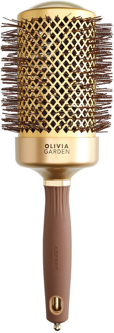 Photos - Comb Olivia Garden Expert Blowout Shine Crimped Bristles gold & b 