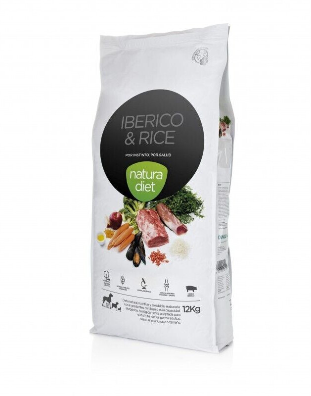Natura Diet Adult Dogs Iberico & Rice 12 kg