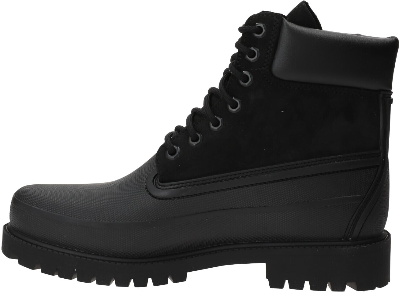 Timberland◆RUBBER TOE 6INCH-REMIX/ウォータープルーフレザ-/ブーツ/25cm/BLK/A5QUC Timberland Rubber Toe 6 Inch Remix Black Boots Timberland
