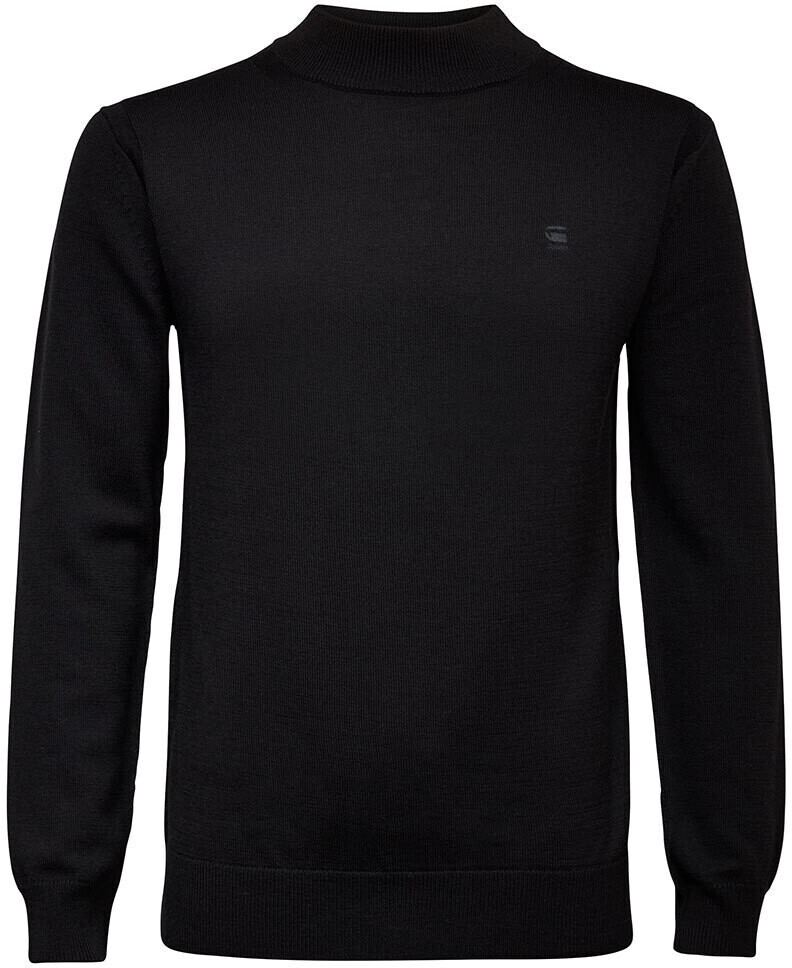G-Star Premium Core Mock Turtle Knit Sweater (D17923-B692) dark black