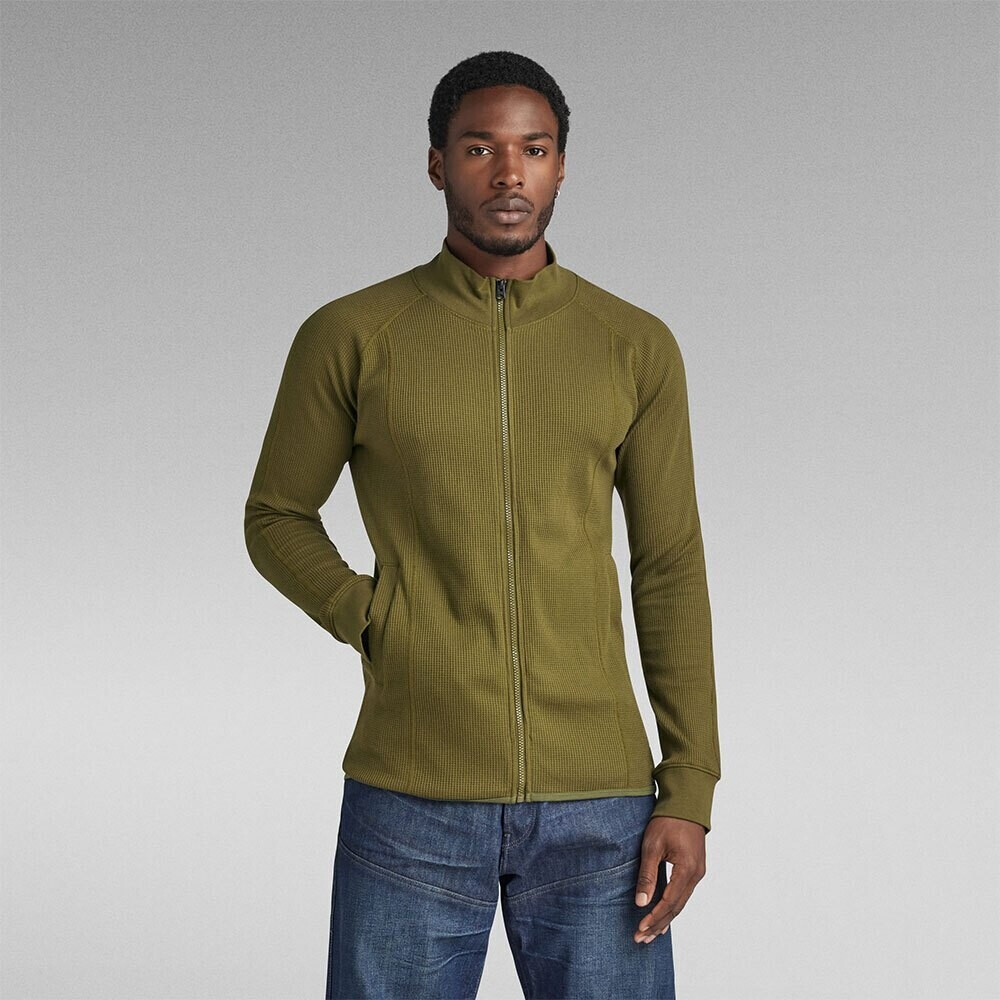 G-Star Jirgi Tweeter Full Zip Sweatshirt (D23476-D271) dark olive