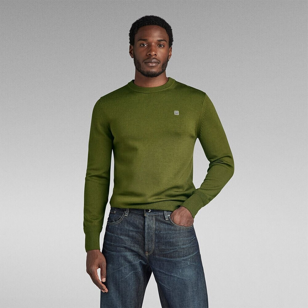 G-Star Premium Core R Crew Neck Sweater (D21931-B692) dark olive