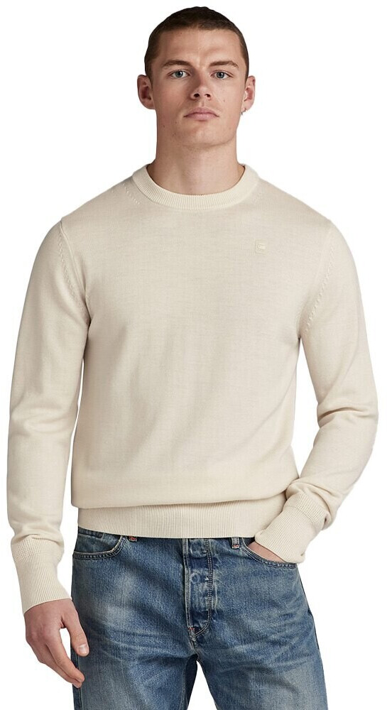 G-Star Premium Core R Crew Neck Sweater (D21931-B692) eggnog