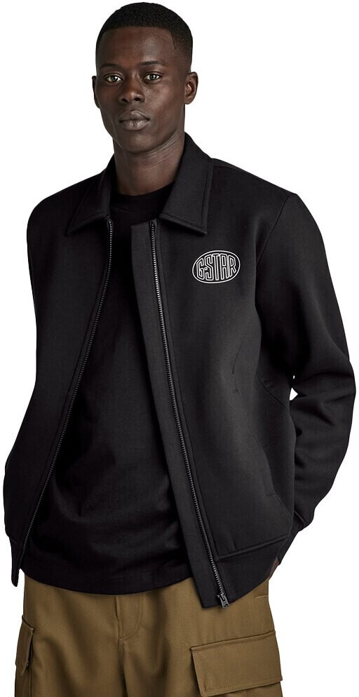 G-Star Collar Thru Full Zip Sweatshirt (D23882-D425) dark black