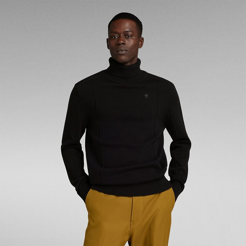 G-Star Structure Turtle Neck Sweater (D23937-D447) dark black