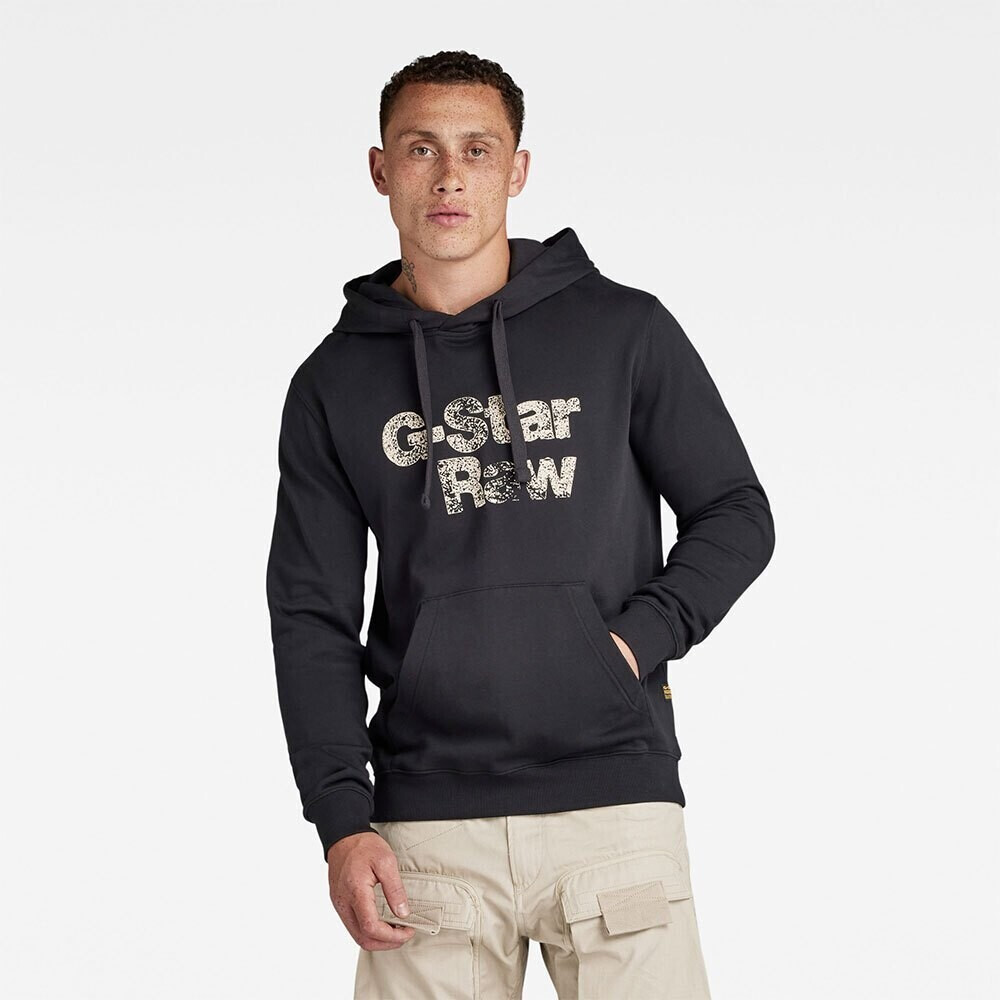 G-Star Painted Hoodie (D24664-D390) dark black
