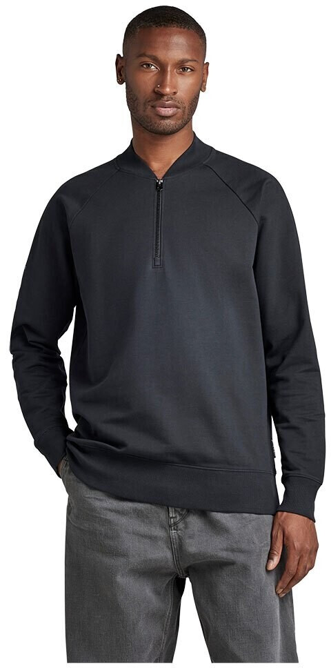 G-Star Bomber Tweeter Half Zip Sweater (D22396-D136) caviar