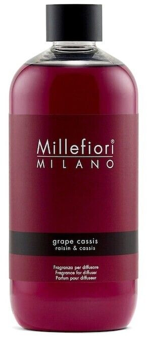 Millefiori Milano Refill for Reed Diffuser Grape Cassis Home Fragrances 500 ml