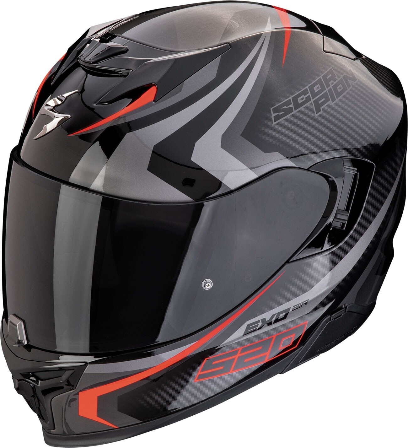 Scorpion Exo-520 Evo Air Terra noir/argent/rouge