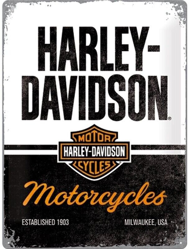 Nostalgic Art Harley Davidson Motorcycles 30x40cm