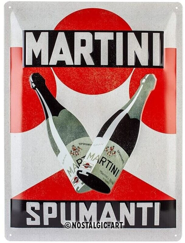 Nostalgic Art Martini Spumanti 30x40cm