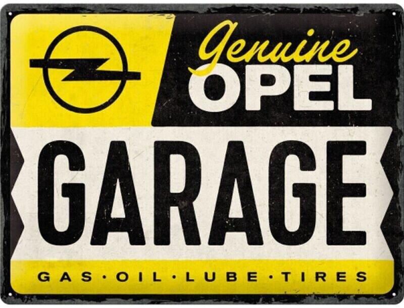 Nostalgic Art Opel Garage 40x30cm