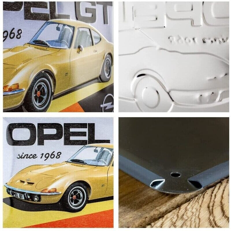 Nostalgic Art Retro Blechschild 15x20cm, Motiv Opel - Manta GT/E, 1 Stück  - ATU