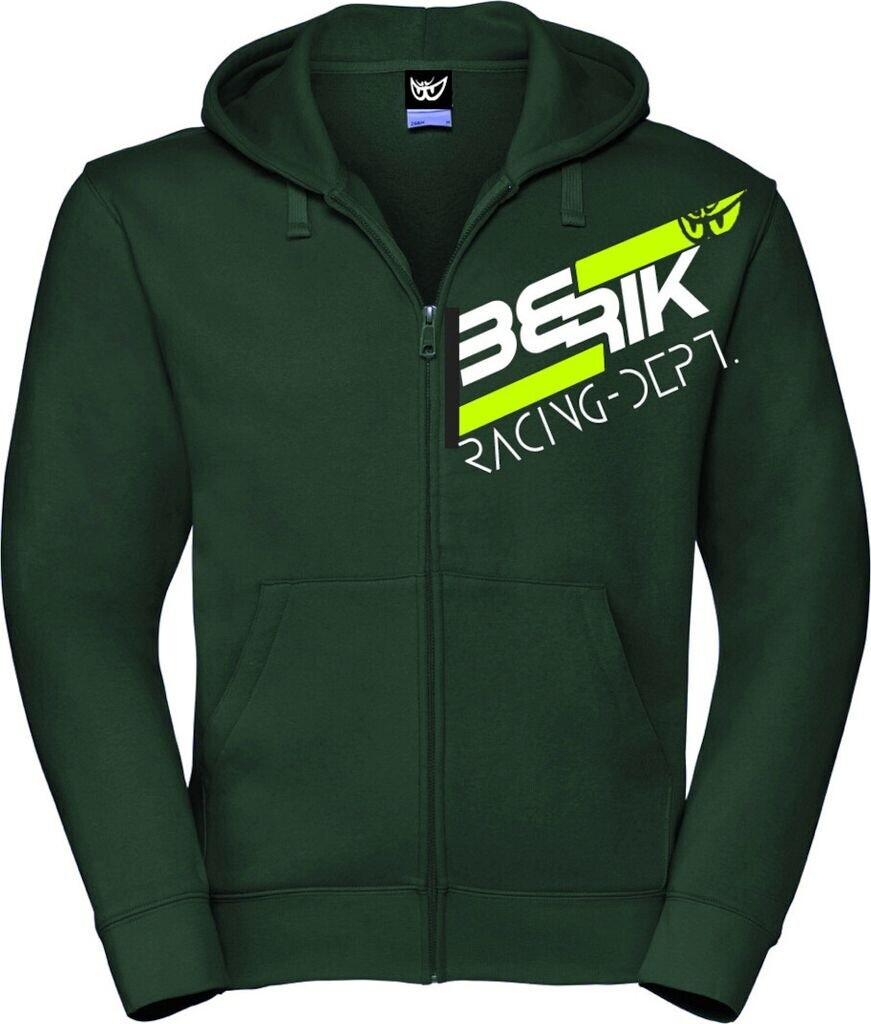 Berik Racing Zip Hoodie white/green