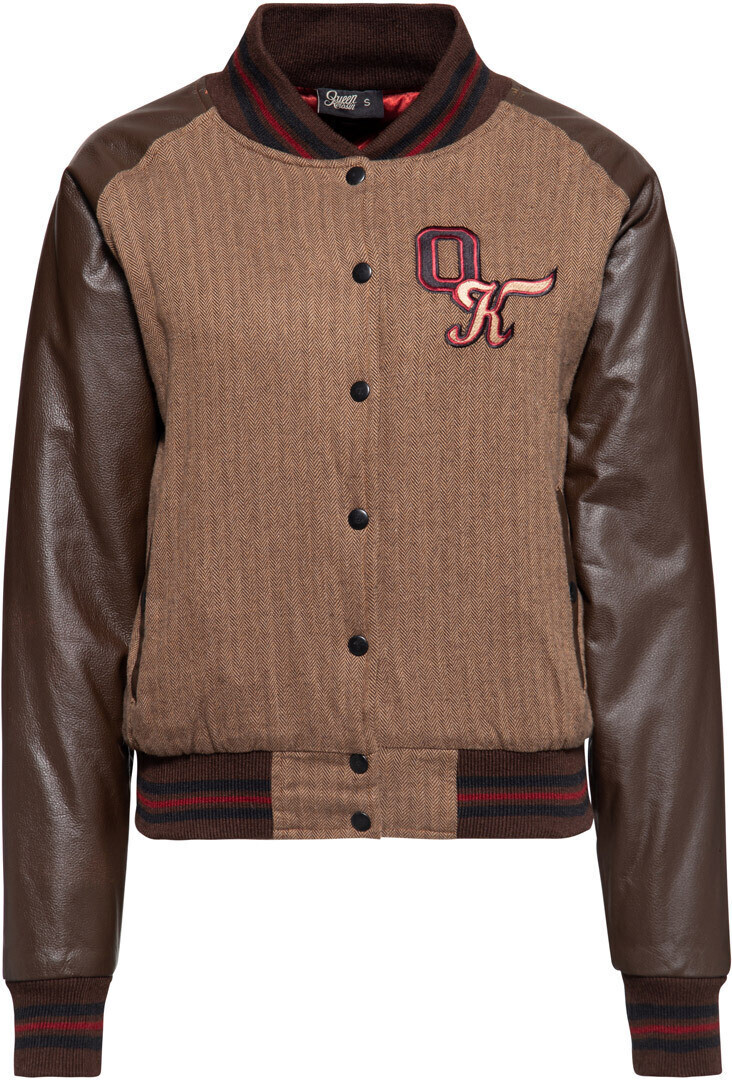 King Kerosin Baseball College Lady Jacket black/brown