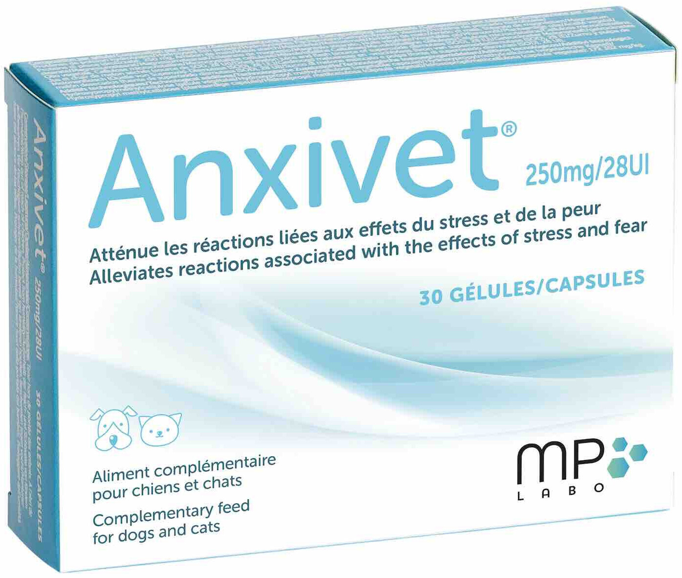 MP Labo Anxivet 250 mg/28 UI (30 gélules)