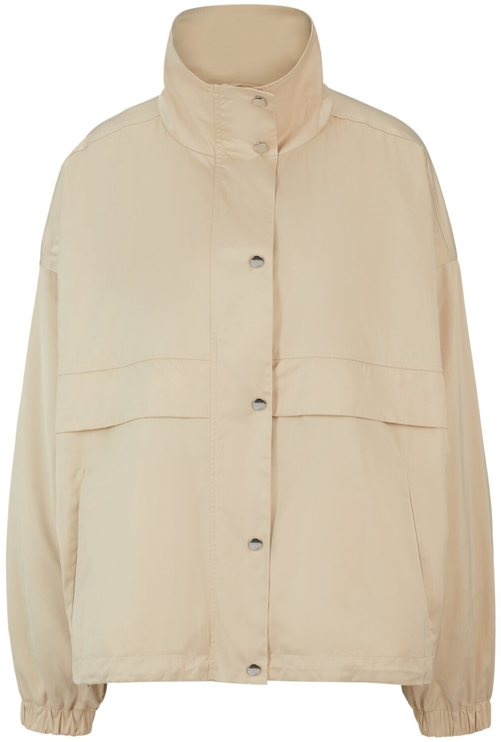 Hugo Boss Relaxed-fit windbreaker in water-repellent satin (50510405) beige/white
