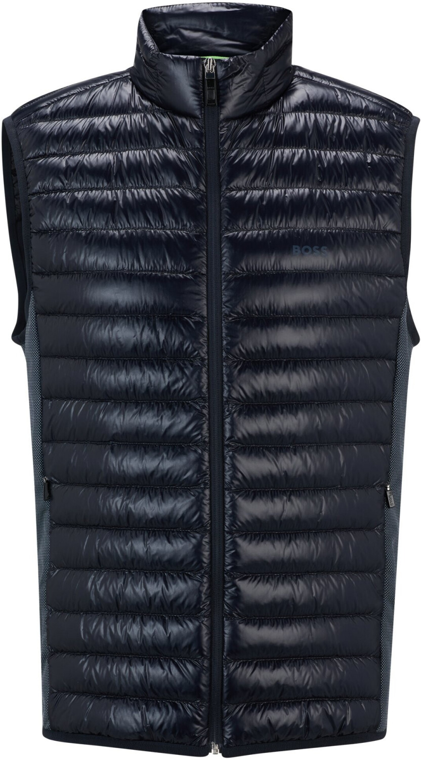 Hugo Boss Lightweight waistcoat with down filling and water-repellent finish (50508569) blue