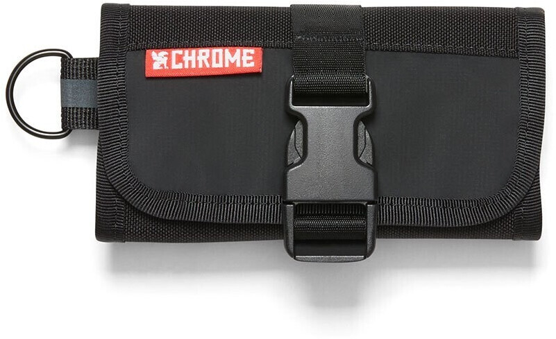 Chrome Doubletrack Roll Saddle Bag black