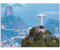 Art-Land Luftaufnahme von Rio de Janeiro mit Cristo Redentor und Corcovado Mountain 80x60cm