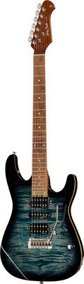 Harley Benton Fusion-III HSH Roasted FBLB Gloss Trans Flamed Blue