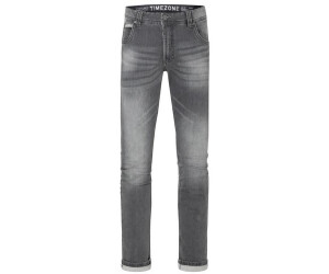 Jeans Slim Timezone Pour Homme - Gris Anthracite 'Shadow Wash' - Tissu Stretch (coton/polyester/élasthanne)