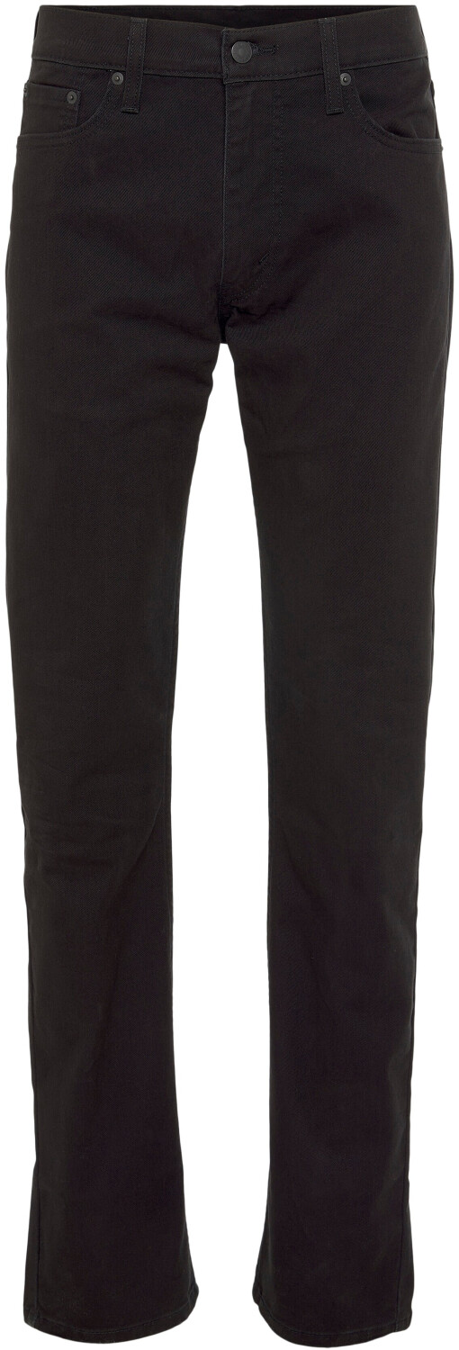 Black levi slim straight jeans best sale