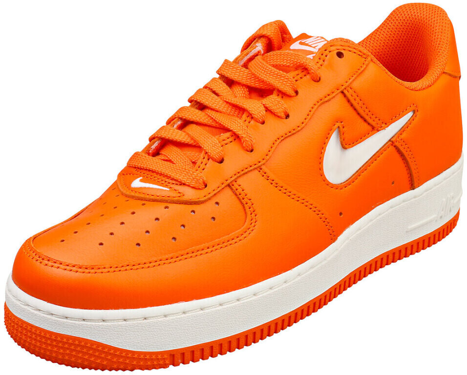 Air force one white orange hot sale